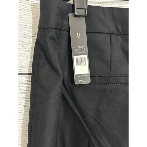 NWT Nic+Zoe Black Onyx Slim Fit Trousers, Size 8 - Picture 4 of 4